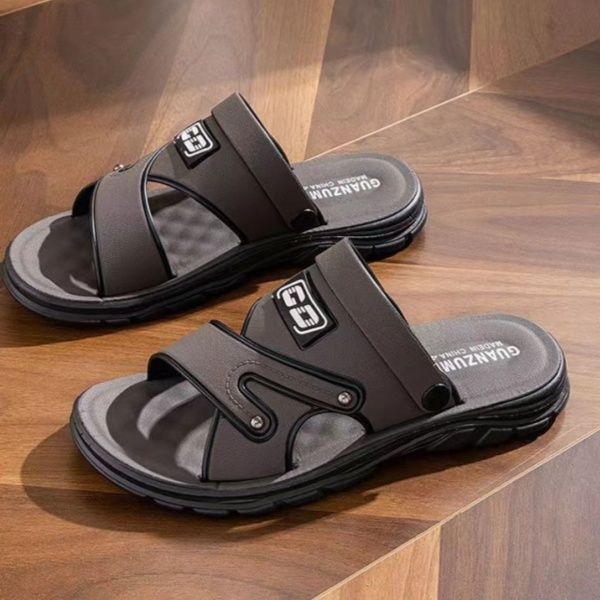 Men's SandalsSlippers for Outdoor Activities at HomeWear lightweight soft-soled sandals for breathable beach sandals for men black