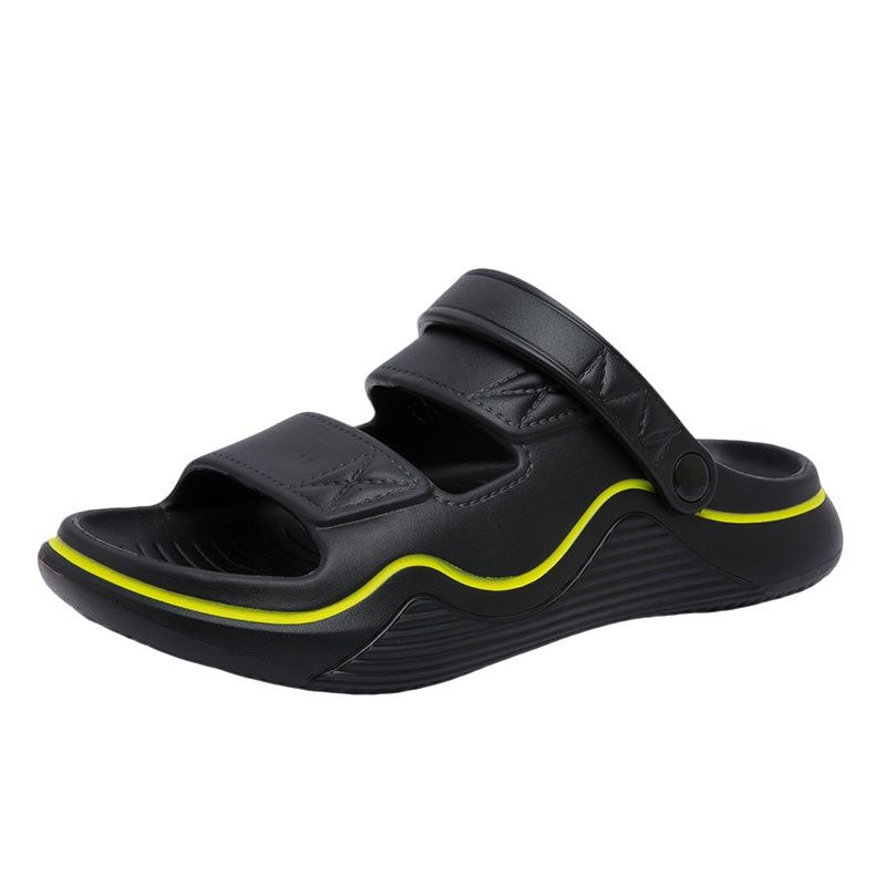 Sandals Men's Summer New Wear Non-slip Dual-purpose Wade Driver Driving Leisure Beach Slippers Men black
