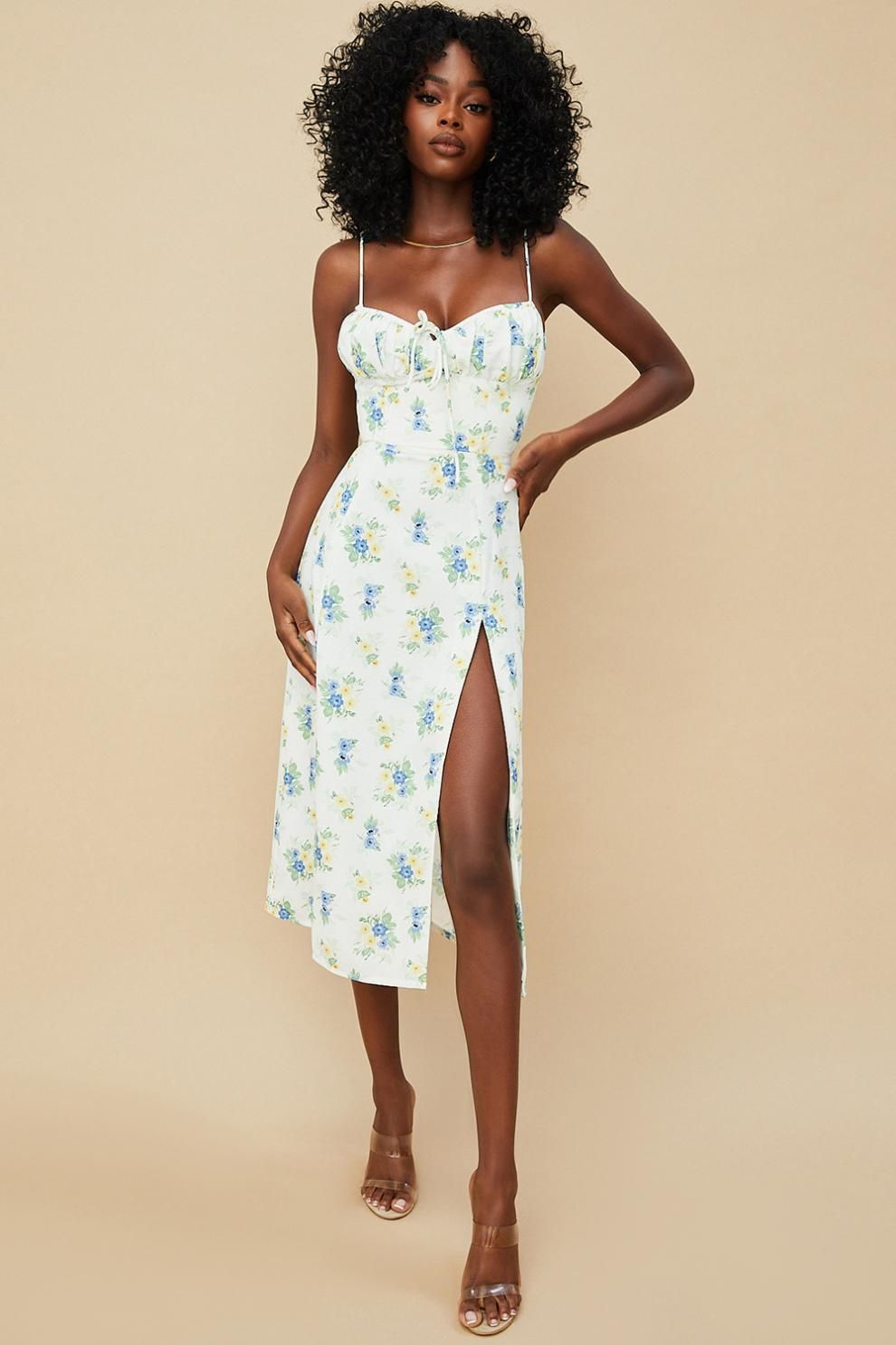 Women Elegant Floral Beach Vacation Bodycon Streetwear Long Dress 2025 Summer Clothes Wholesale Items For Business