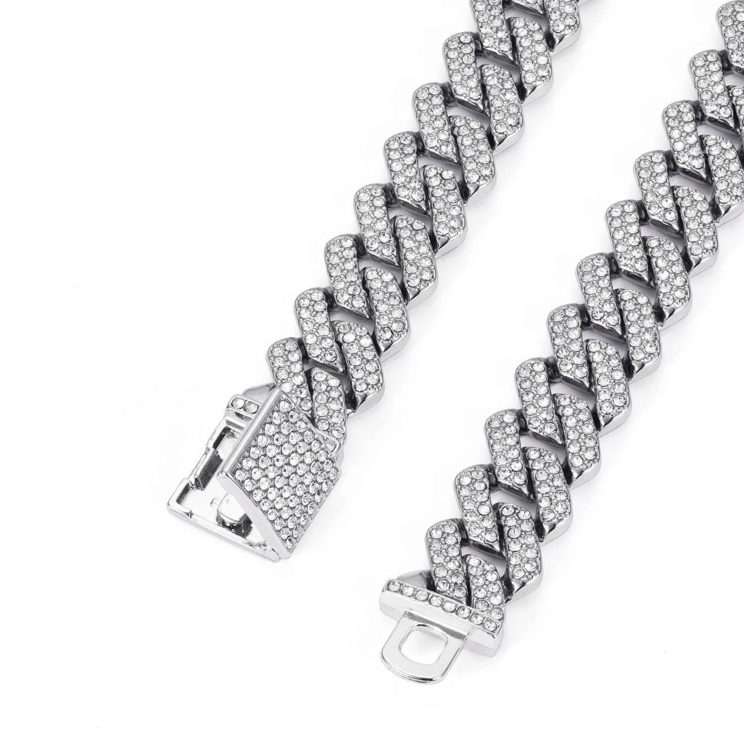 3pcs/set European and American Style Square Hip-Hop Men's Watch Bracelet Necklace Set Quartz Ice Watch Fashion Starry Sky Men Watches African Popular Fashion Jewelry Set