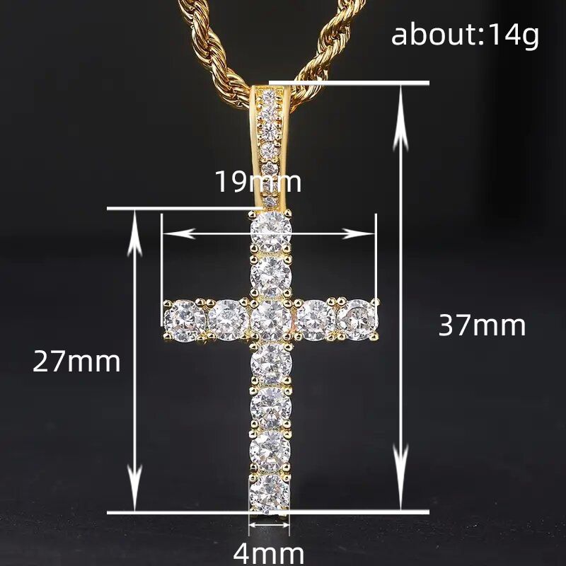 3pcs/set  Hip-hop Diamond Necklace Bracelet Men's Watch Set Gold Quartz Ice Watches Male Student Steel Band Metal Calendar Cuban Chain Set Watch