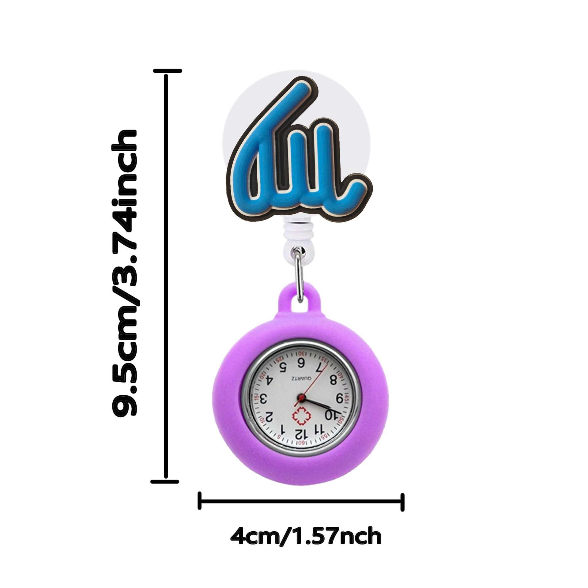 Shining Acrylic Hospital Acrylic Cute Suture Nurse Doctor Twelve Constellation Pocket Watch Medical Wall Clock Gift