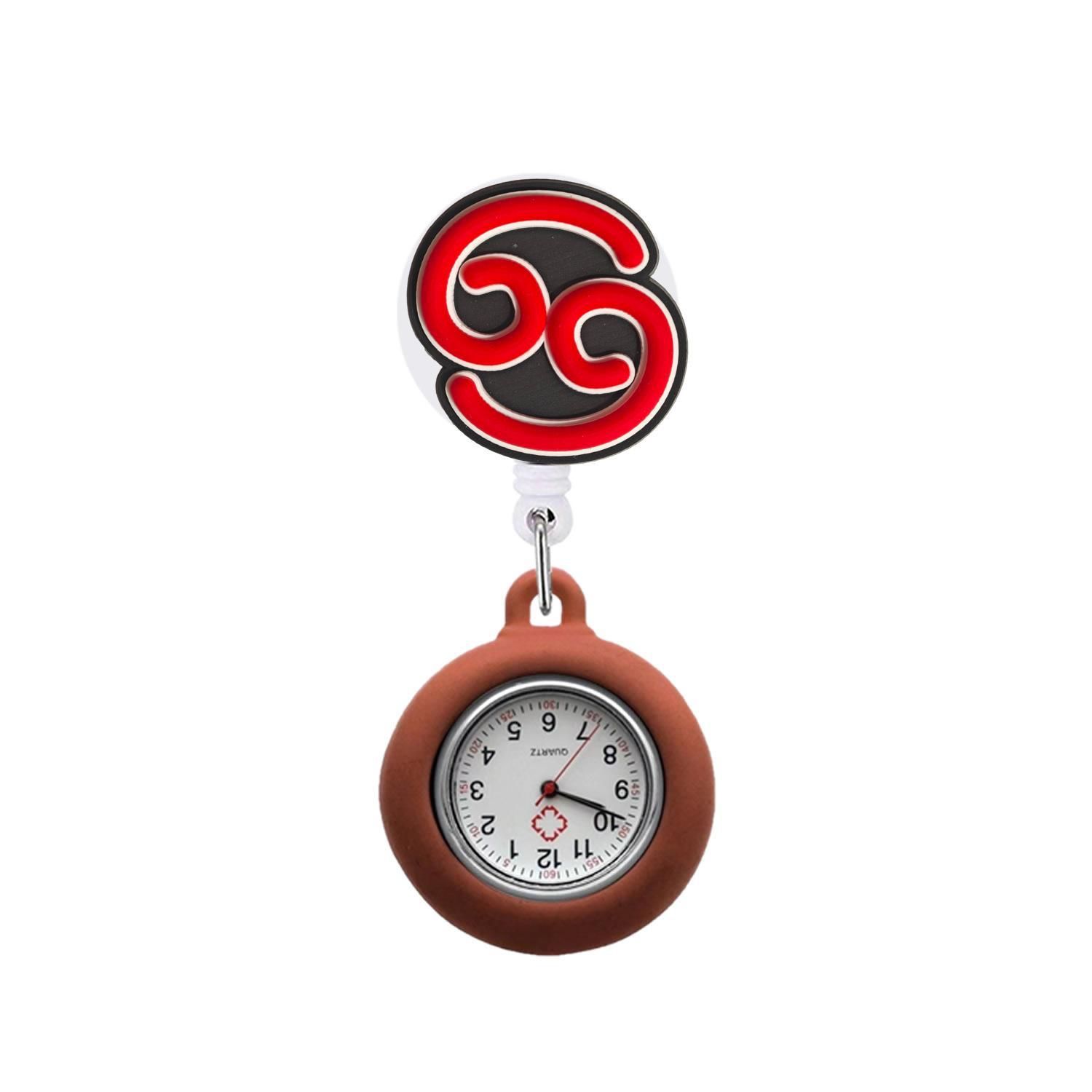 Shining Acrylic Hospital Acrylic Cute Suture Nurse Doctor Twelve Constellation Pocket Watch Medical Wall Clock Gift