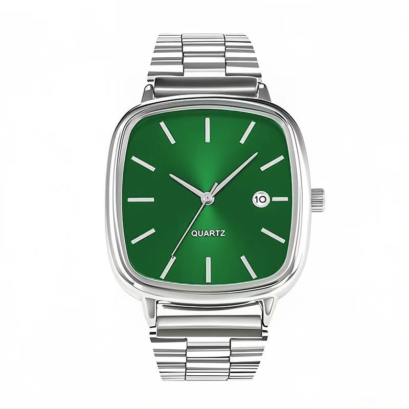 Fashion Brand Men Watch Steel Strap Business Calendar Quartz Watches Luxury Wristwatches Gift Dropshipping Big Dial Clock