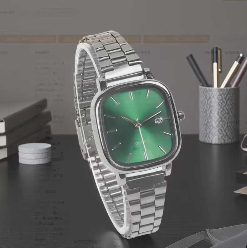 Fashion Brand Men Watch Steel Strap Business Calendar Quartz Watches Luxury Wristwatches Gift Dropshipping Big Dial Clock