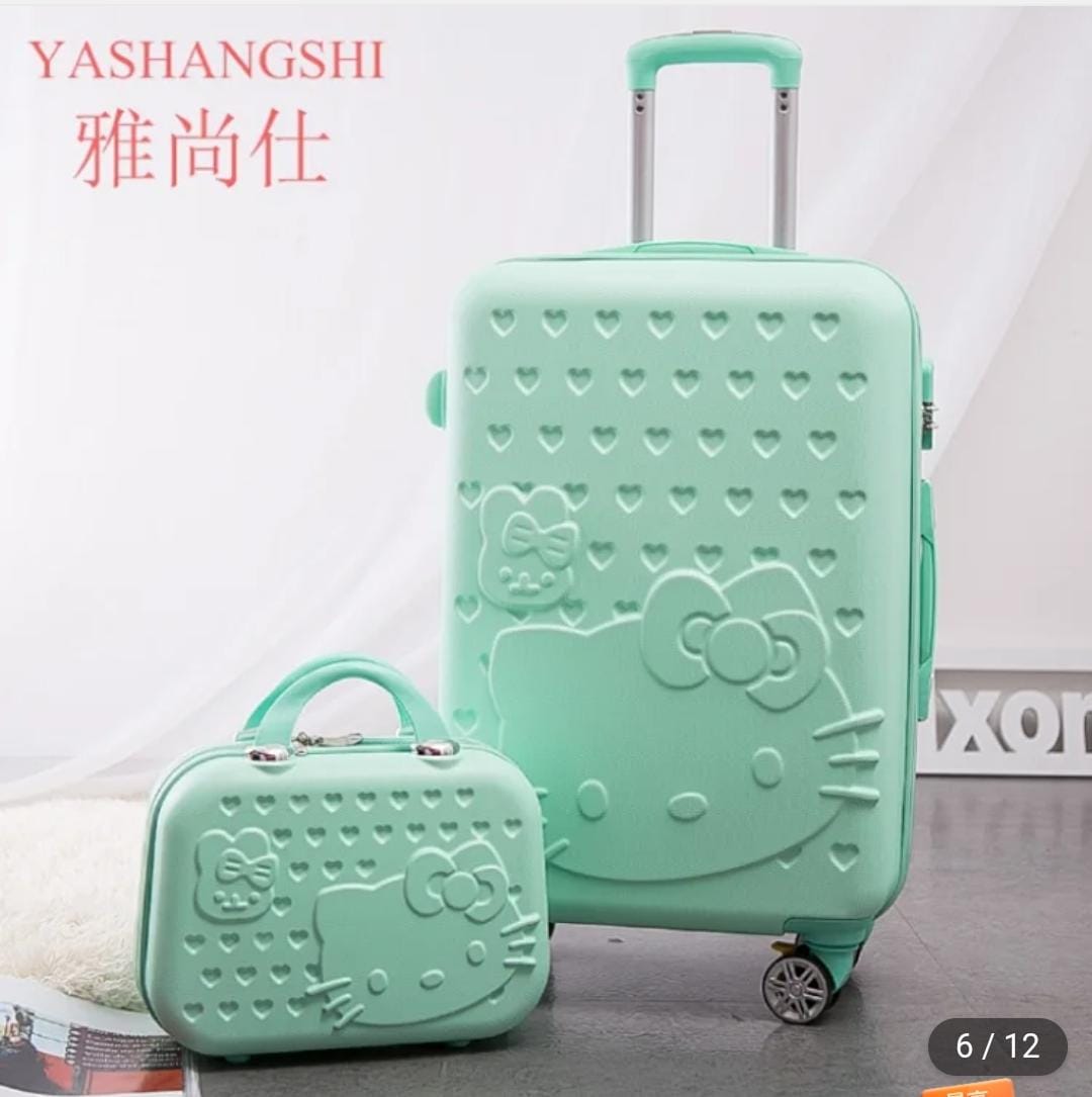 2 in 1 Travel suitcase Trolley luggage suitcase Material:ABS+PC with wheel 360° mute caster Comfortable handle suitcase 28 inches(66*24*41cm Cosmetic bag size :30*14*23cm
