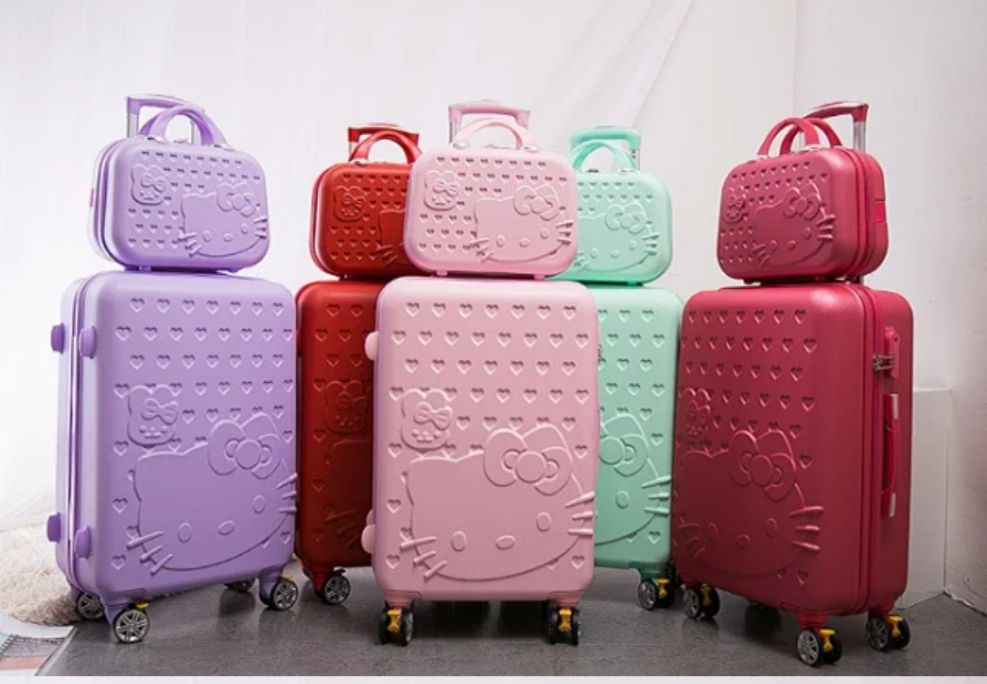 2 in 1 Travel suitcase Trolley luggage suitcase Material:ABS+PC with wheel 360° mute caster Comfortable handle suitcase 28 inches(66*24*41cm Cosmetic bag size :30*14*23cm