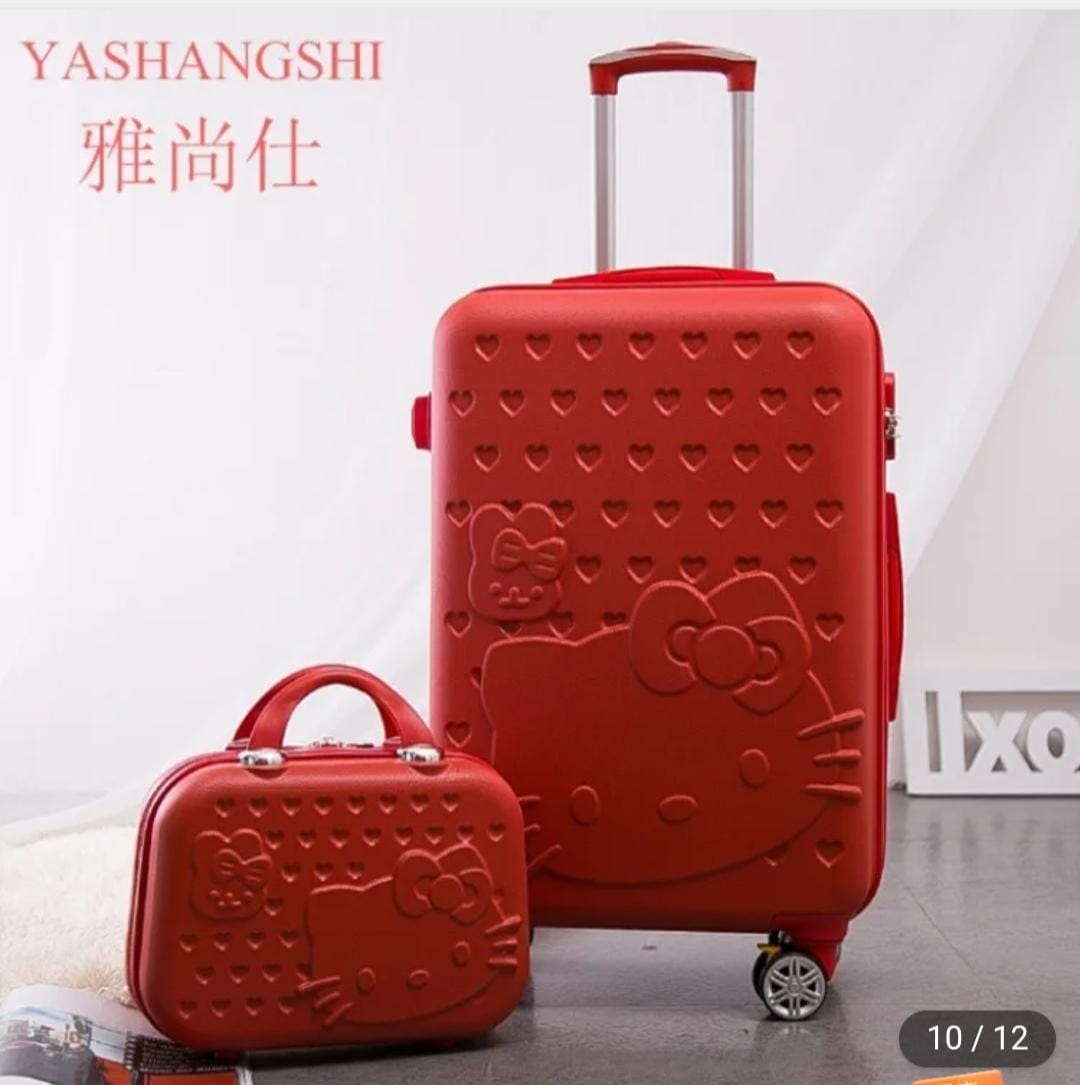 2 in 1 Travel suitcase Trolley luggage suitcase Material:ABS+PC with wheel 360° mute caster Comfortable handle suitcase 28 inches(66*24*41cm Cosmetic bag size :30*14*23cm