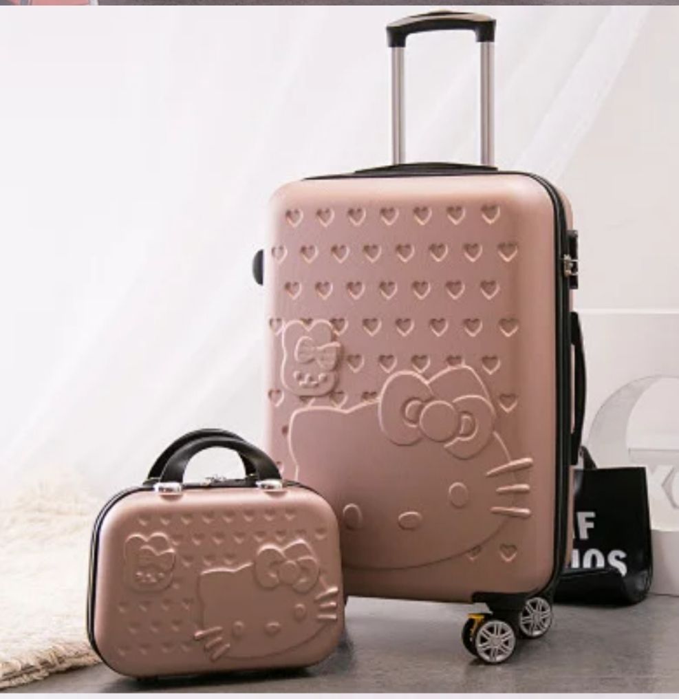 2 in 1 Travel suitcase Trolley luggage suitcase Material:ABS+PC with wheel 360° mute caster Comfortable handle suitcase 28 inches(66*24*41cm Cosmetic bag size :30*14*23cm