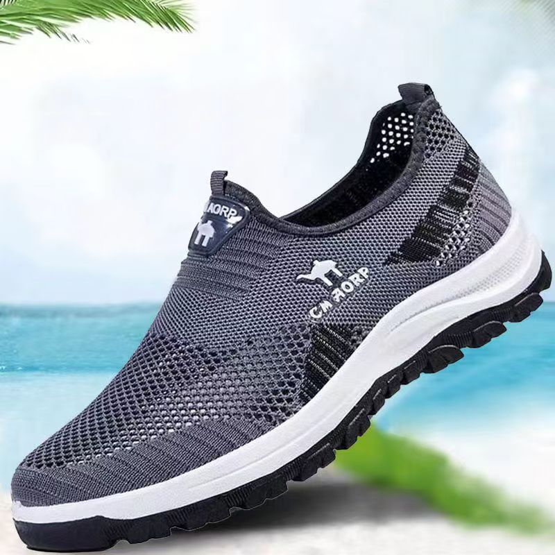 New Arrivals Fashion Sneakers Men's Running Shoes Comfortable Outdoor Casual Hiking Shoes Grey