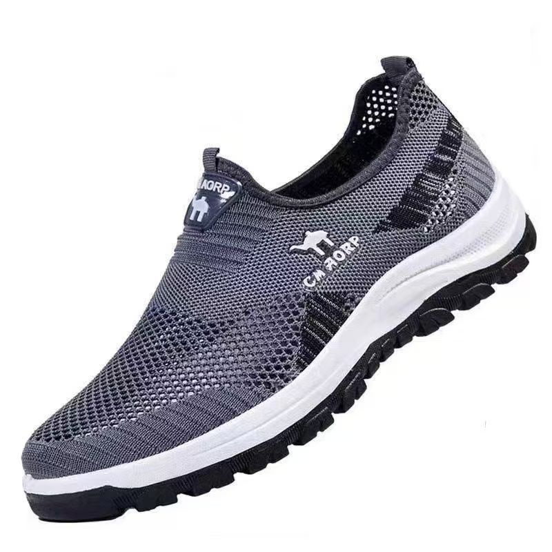 New Arrivals Fashion Sneakers Men's Running Shoes Comfortable Outdoor Casual Hiking Shoes Grey