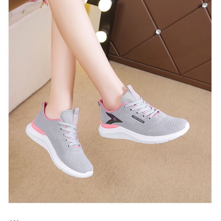 New Arrivals Women's Casual Sports Shoes Girl's Shoes Fashion Breathable Soft Soled Shoes Ladies' Athletic Running Shoes