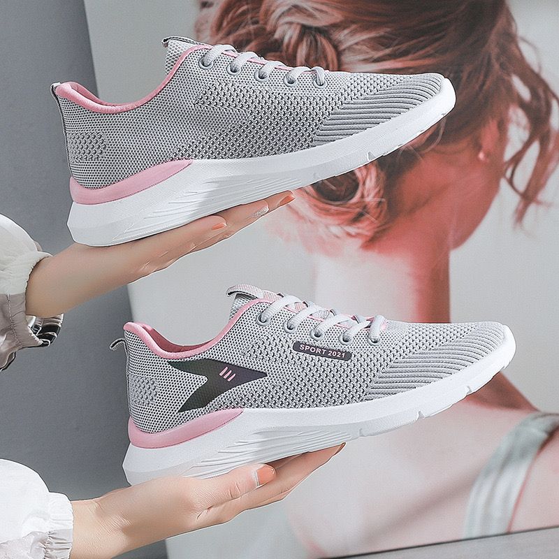 New Arrivals Women's Casual Sports Shoes Girl's Shoes Fashion Breathable Soft Soled Shoes Ladies' Athletic Running Shoes