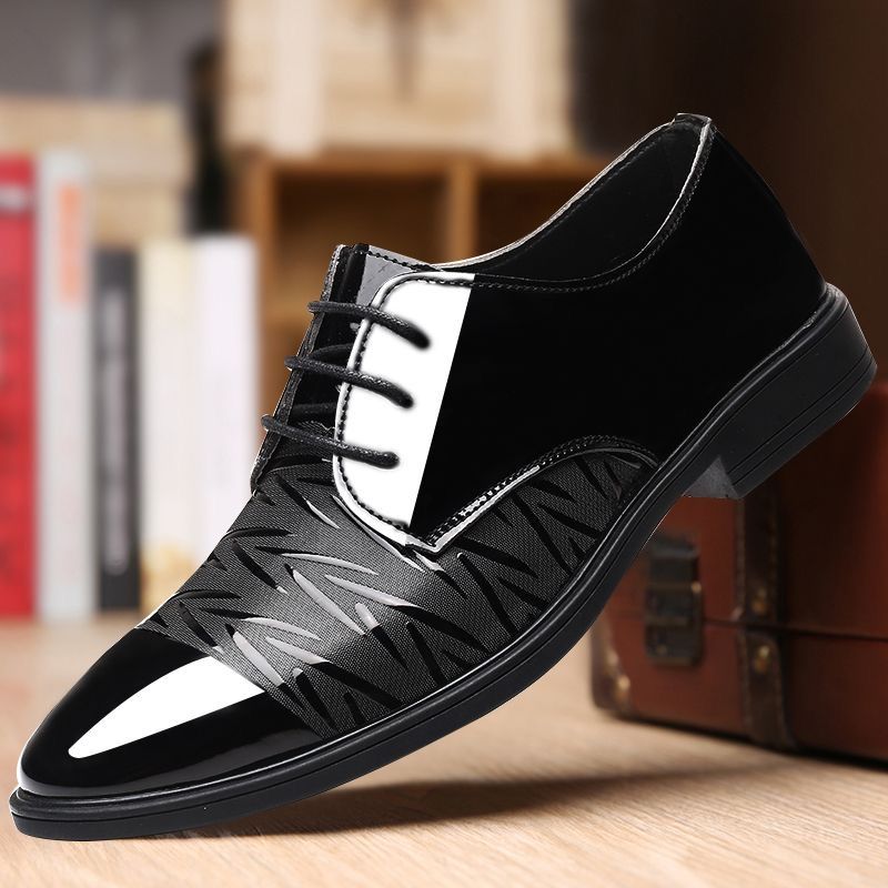 Brave Shop New Arrival Business Oxfords Fashion Wedding Shoes Men's Dress Shoes Splicing Shoes Lace ups Derby men official shoes