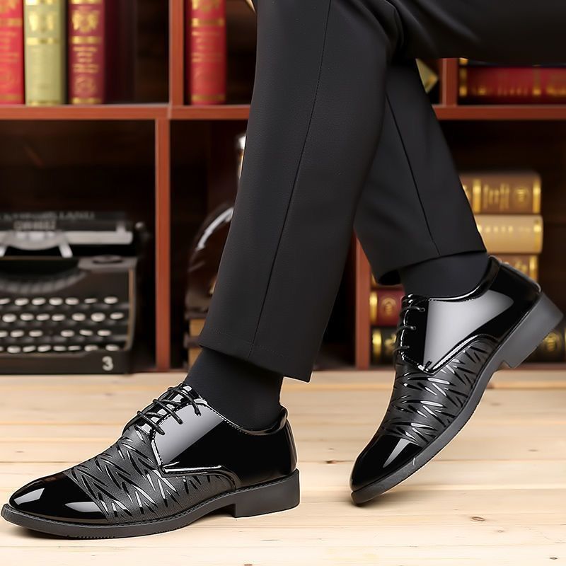 Brave Shop New Arrival Business Oxfords Fashion Wedding Shoes Men's Dress Shoes Splicing Shoes Lace ups Derby men official shoes