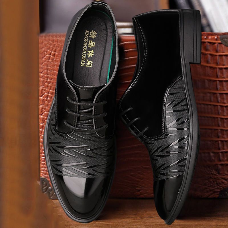 Brave Shop New Arrival Business Oxfords Fashion Wedding Shoes Men's Dress Shoes Splicing Shoes Lace ups Derby men official shoes