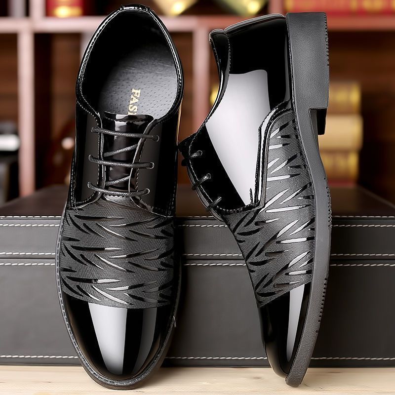 Brave Shop New Arrival Business Oxfords Fashion Wedding Shoes Men's Dress Shoes Splicing Shoes Lace ups Derby men official shoes