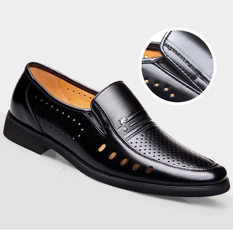 Brave Shop New Arrival Business Oxfords Fashion Wedding Shoes Men's Shoes Slip-Ons loafers open shoes Black