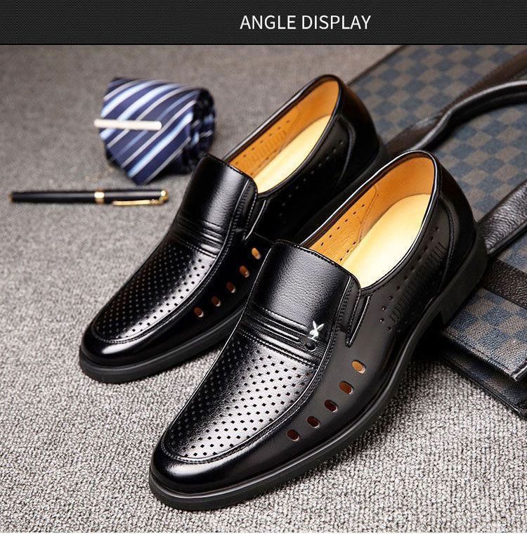 Brave Shop New Arrival Business Oxfords Fashion Wedding Shoes Men's Shoes Slip-Ons loafers open shoes Black
