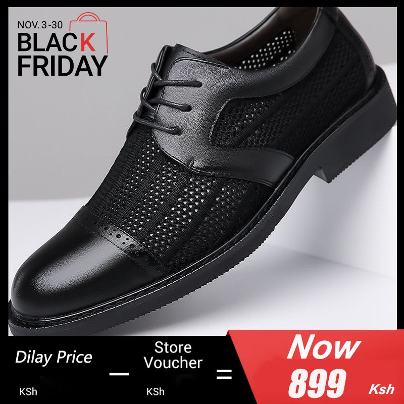 New Arrival Business Oxfords Fashion Wedding Shoes Men's Shoes cap toe Derby lace up Splicing Shoes Official Shoes Black