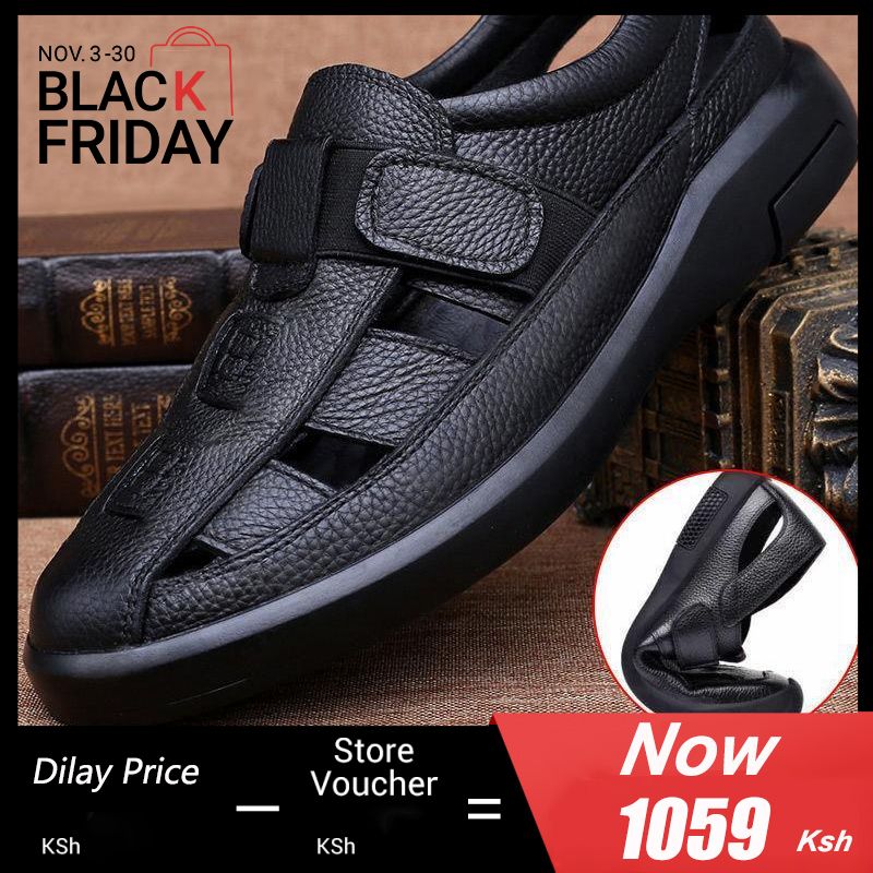 Brave shop New Arrivals Fashion Men's Oxfords Sandal Men's Casual Loafers Fashion Driving Shoes Black