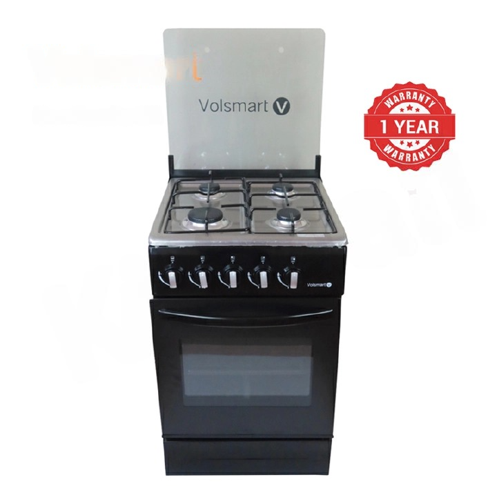 Modern collection Volsmart full gas cooker 4 Burners Free Standing Gas Cooker Cooking Range with 60L Oven 4 Gas Cooker + Gas Oven 50*55   standing without ignation