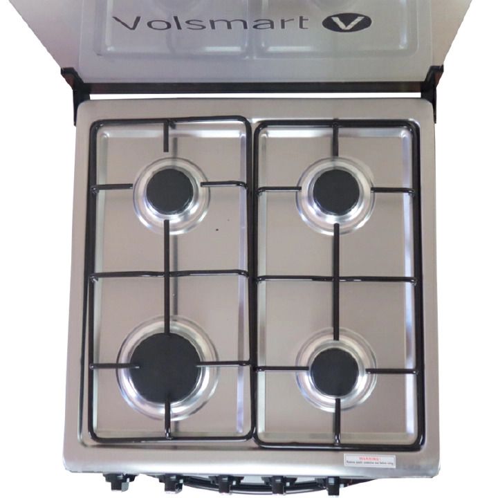 Modern collection Volsmart full gas cooker 4 Burners Free Standing Gas Cooker Cooking Range with 60L Oven 4 Gas Cooker + Gas Oven 50*55   standing without ignation