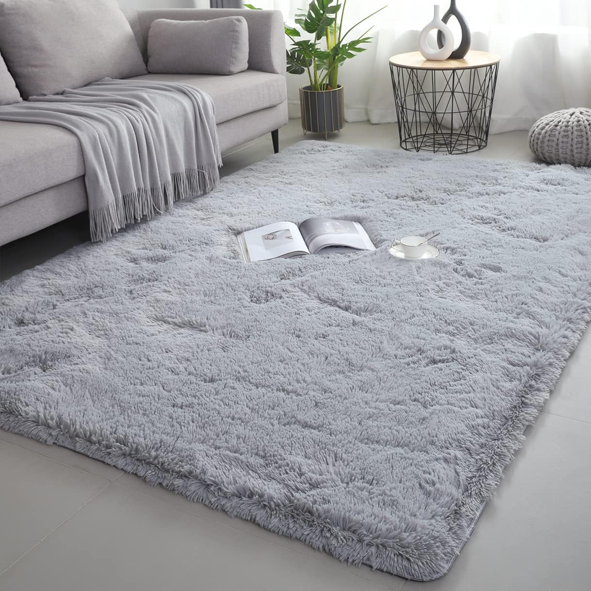 3*6  Modern Collection New Classic Carpet For Living Room Plush Rugs Fluffy 3 x 6 Soft Fluffy Bed Side Area Non-slip Rugs Floor Mat  Area Rugs