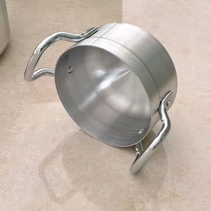 Original Tornado (TC) Cookware Set Sufuria with Free( 2 pcs Plastic service Spoons and 1 Scotch ),Color :silver,14pcs (7lids+7pots) Silver ,Pot sizes(16/18/20/22/24/26/28cm).Ideal for Everyday Cooking