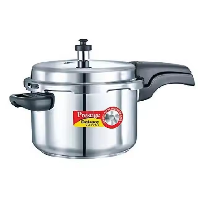 SARAL HEAVY DUTY ALUMINIUM PRESSURE COOKERS 3L.5L,7.5L,10L,12L
 Brand: Saral  Material: Aluminum Alloy, Heating: Chasis Alloy