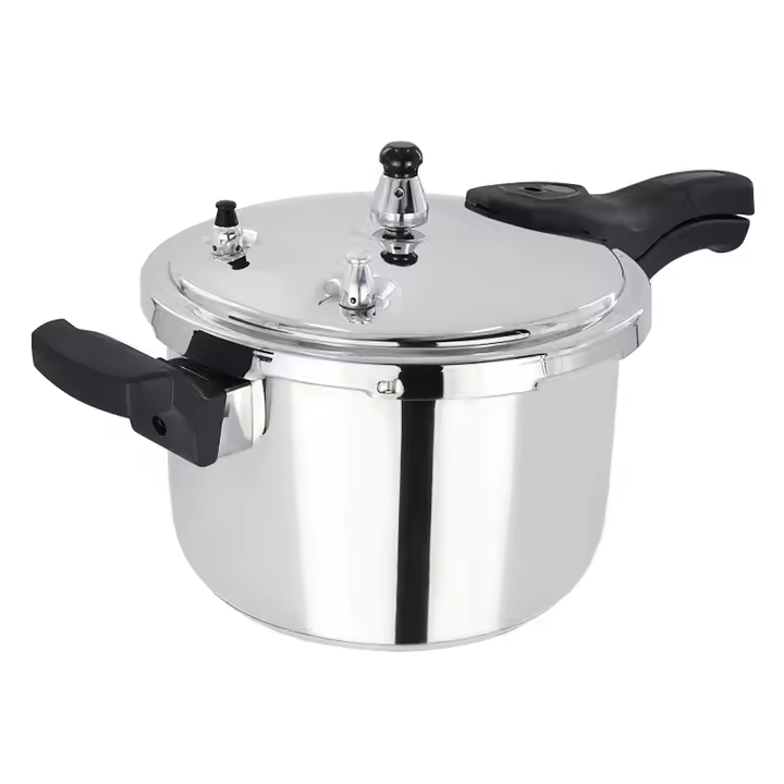 Redberry elegant pressure cooker..3.5L,5L,7.5L,10L,12L
Extra gasket
Extra safety valve
With extra glass lid
Stainless Steel
Energy Saving
Highly durable, explosion proof and easy to clean equipment.