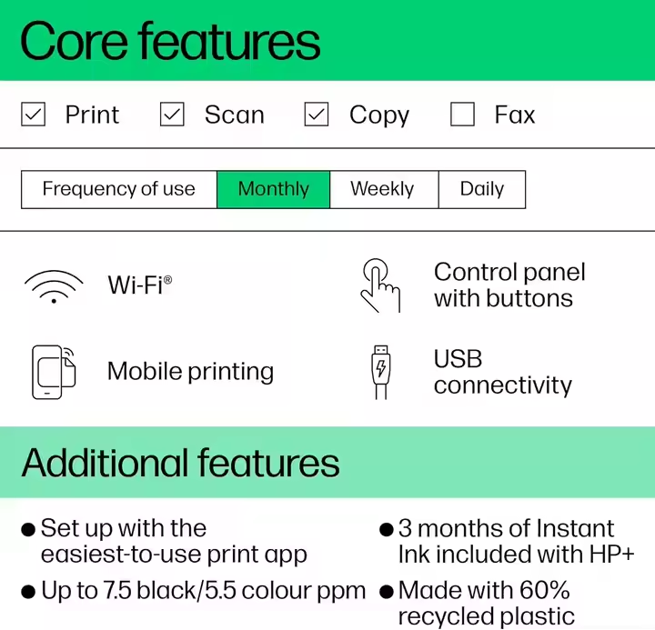 Epson EcoTank L3250 A4 WiFi Wireless All in One Ink Tank Printer, Standard size and Color Output. Wi-Fi and Wi-Fi Direct Connectivity. Printer Type :Print, Scan, Copy. Operating System: Windows.