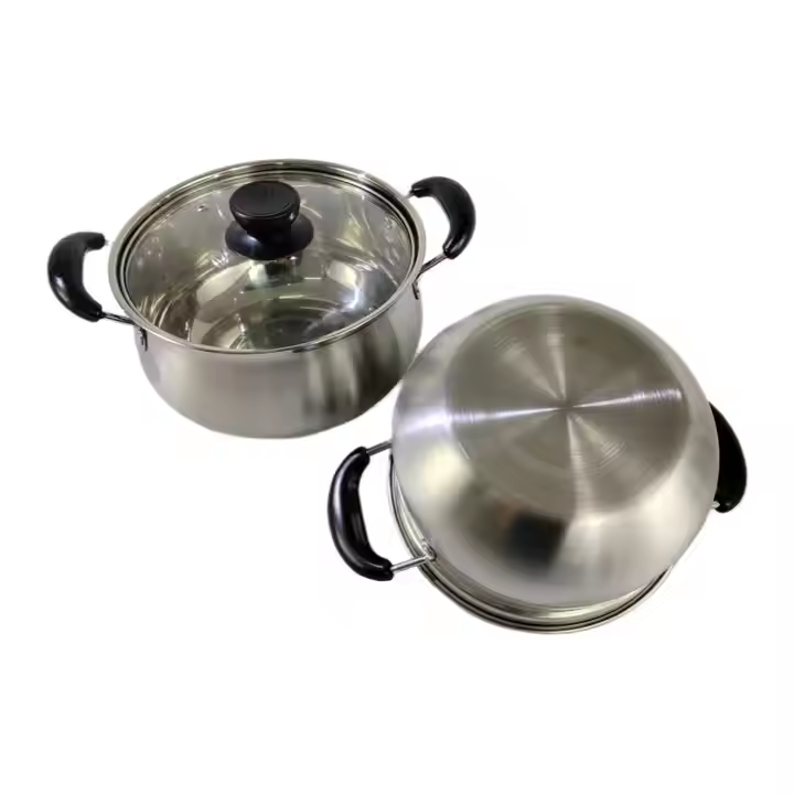 Edenberg stainless sufurias 10pcs Edenberg cookware Edenberg finest
Stove Type Compatibility; induction
Anti-scratching Handle for Kitchen 
With lid
Glass cover