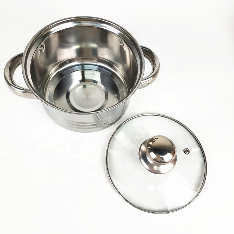 12pc Set Edenberg 4037. Heavy duty stainless steel Cookware set Calibrated for content measuring,induction friendly| stainless steel bottom. Modern cookware set with lid. Durable and easy to clean.