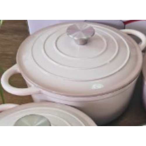 7pieces cast iron cookware set Contains 3 sufurias,3 lids,1 pan, Heavy-Duty Cooking, Baking & Serving Pots. Durable cast iron with enamel coating that prevents sticking and allows effortless cleaning.