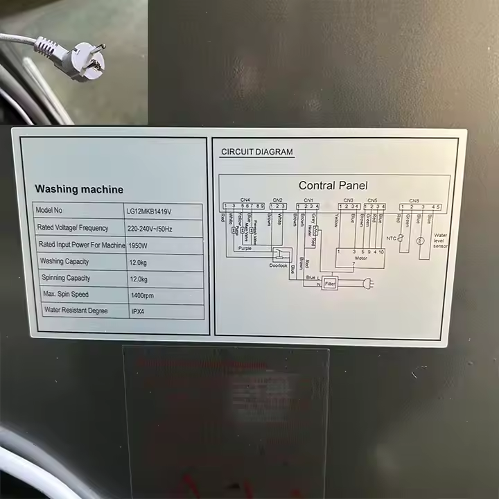 Syinix 10kgs Front Load Washing Machine. Wash and spin. Can tackle even the largest loads of laundry in a single wash. Powerful 1400 RPM spin speed which reduces drying times and saves you energy....