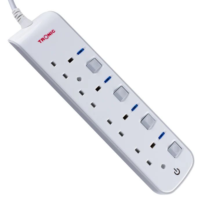 High quality 4 port power extension - 3 meters cable