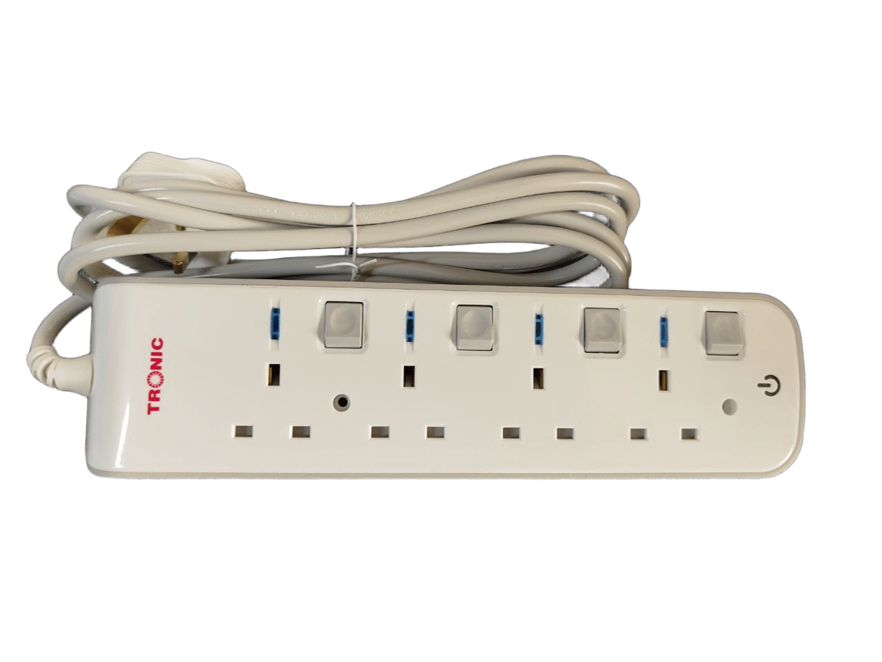 High quality 4 port power extension - 3 meters cable