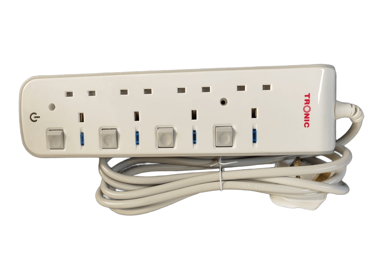 High quality 4 port power extension - 3 meters cable