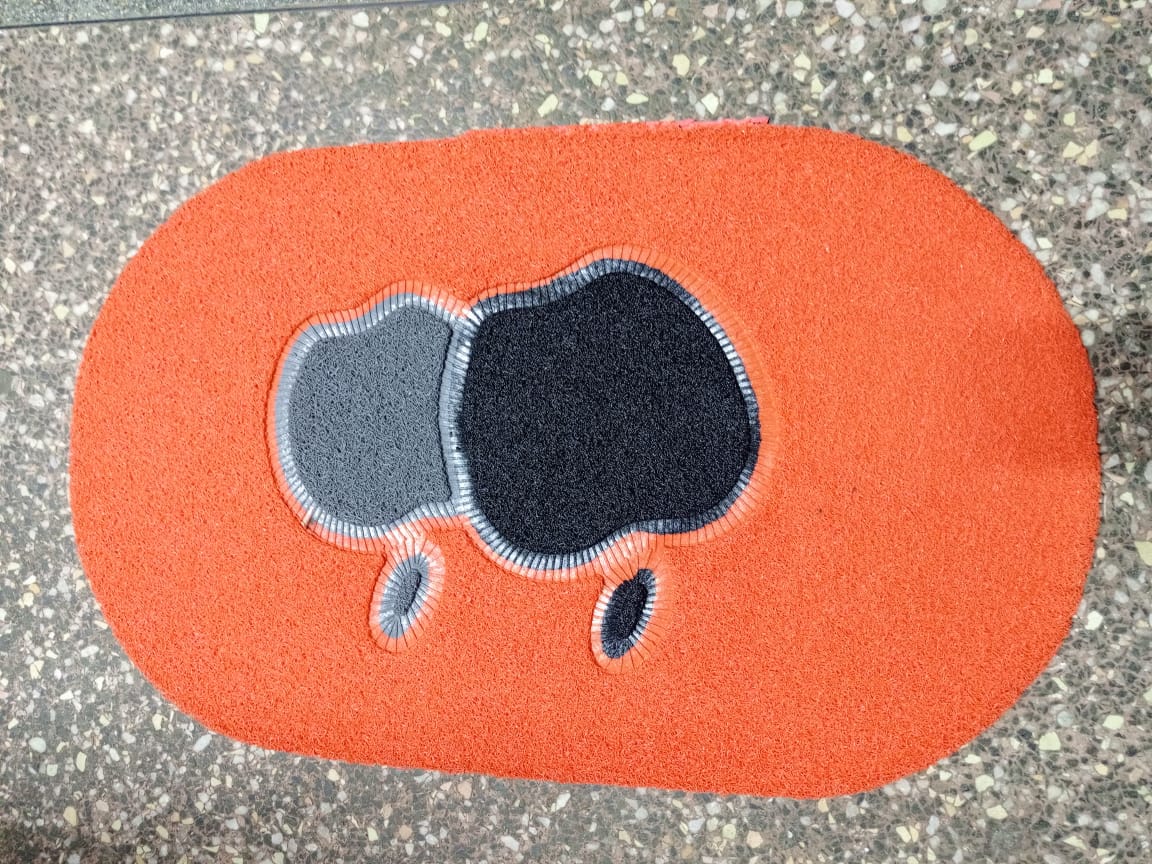 Antislip Classy spaghetti bathmat /door mat 45x75cm