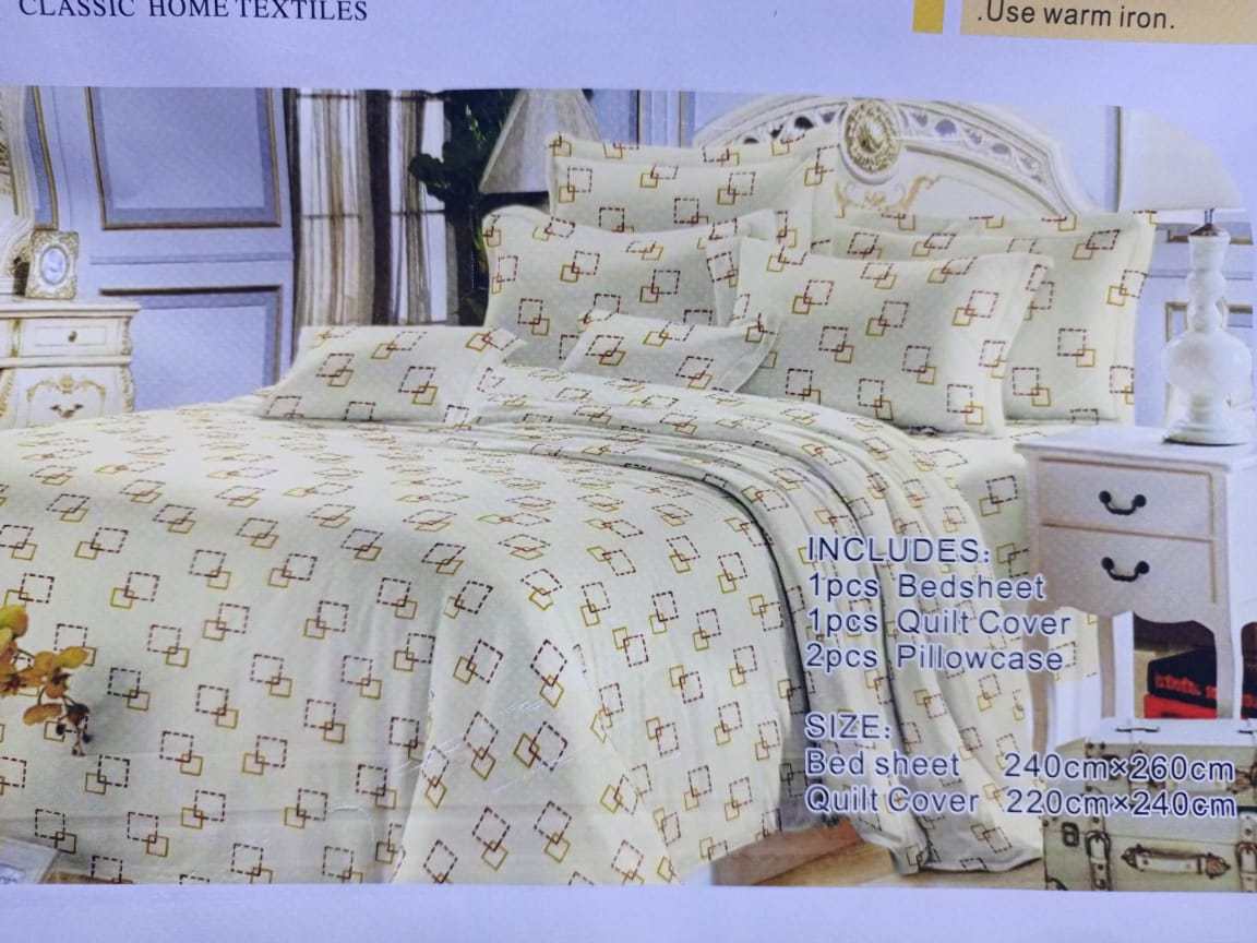 5*6 Duvet cover, 1 pc duvet cover,1 pc  bedsheet and 2 pcs pillow cases