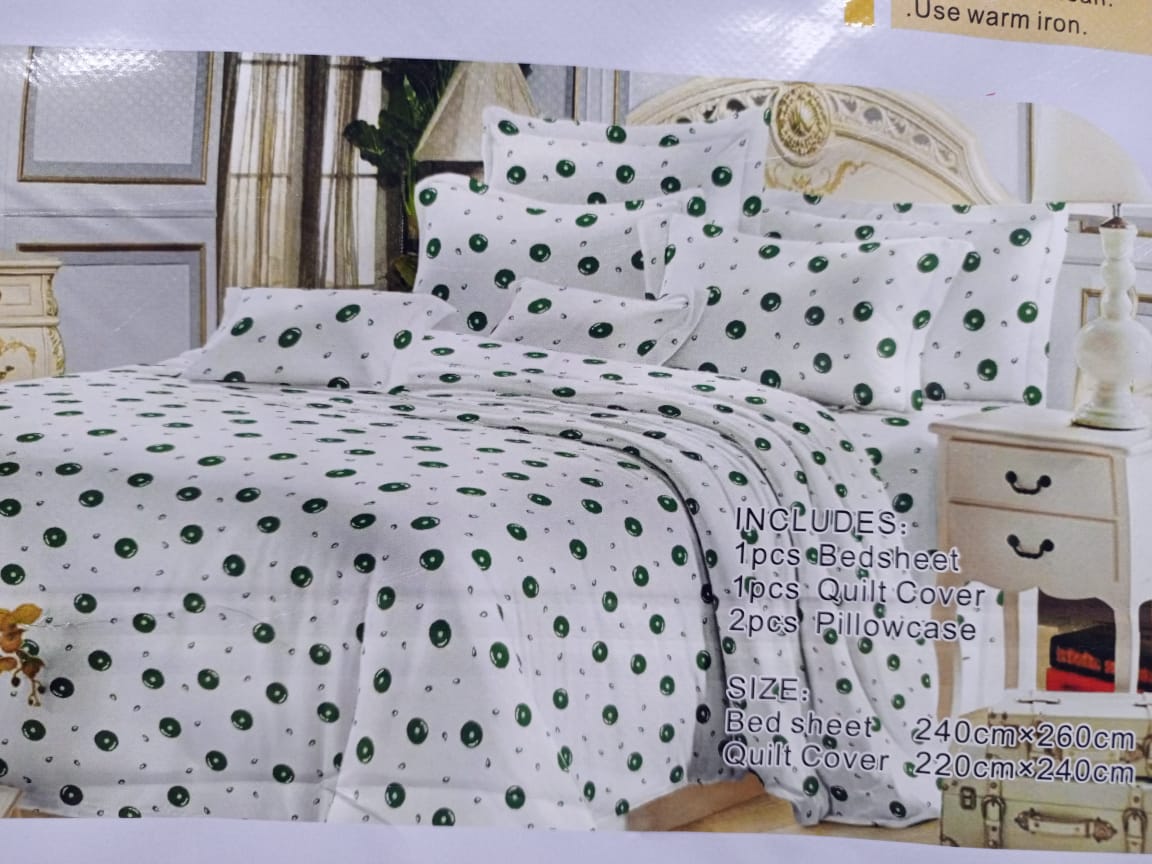 5*6 Duvet cover, 1 pc duvet cover,1 pc  bedsheet and 2 pcs pillow cases