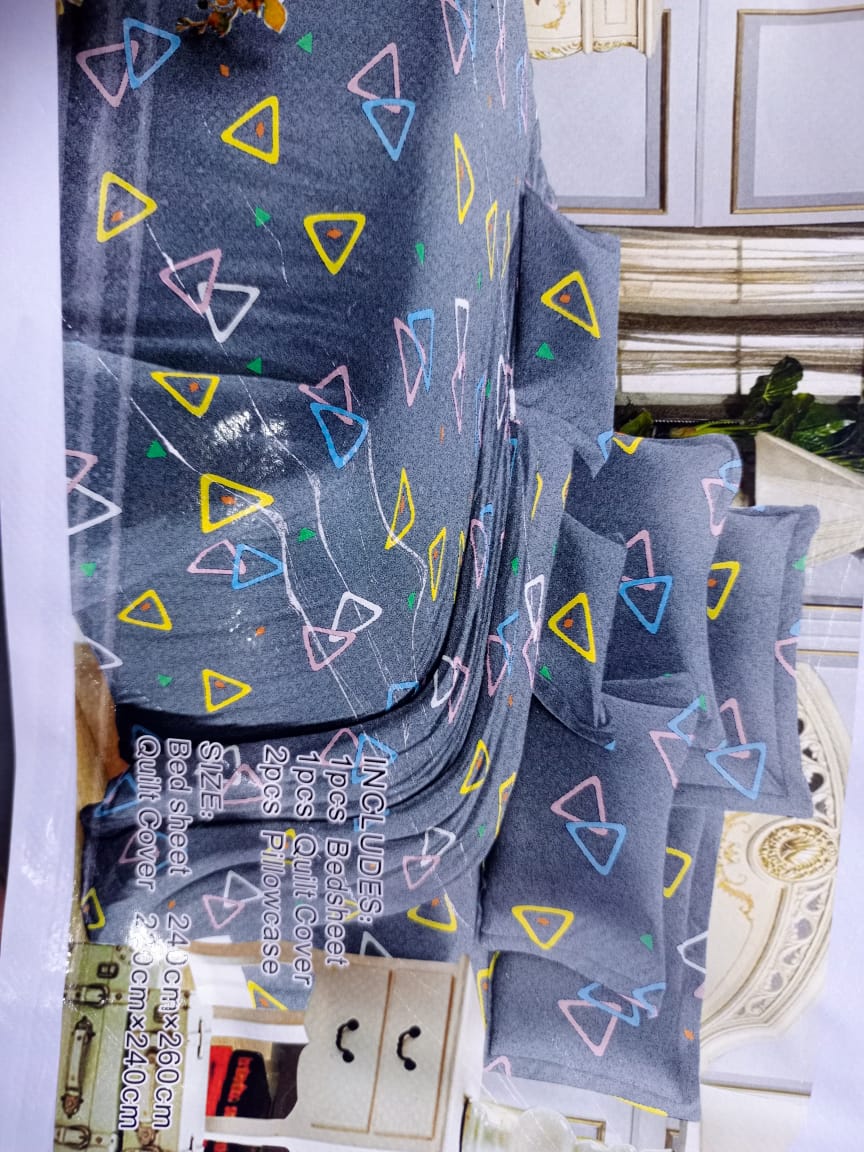 5*6 Duvet cover, 1 pc duvet cover,1 pc  bedsheet and 2 pcs pillow cases