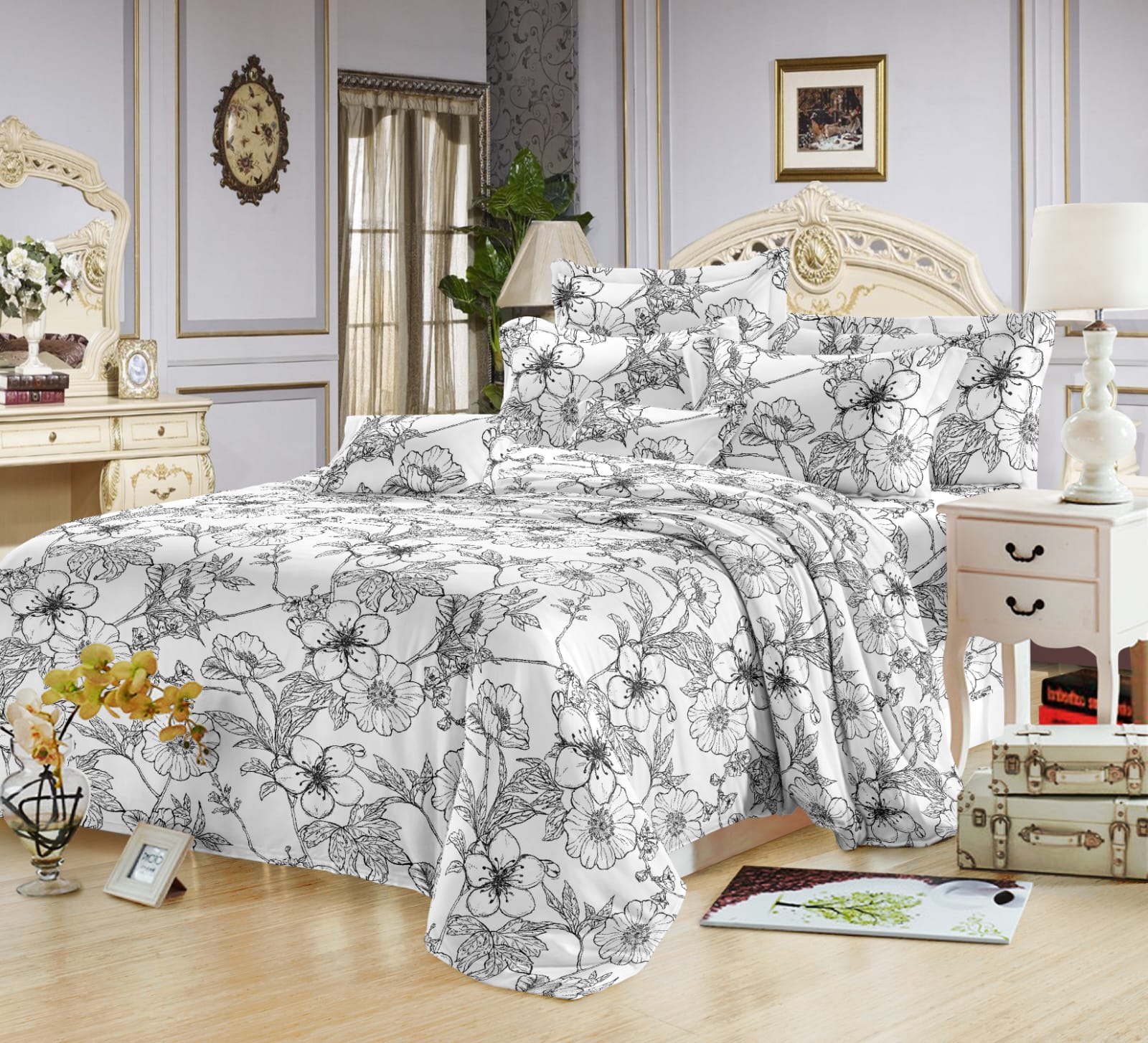 5*6 Duvet cover, 1 pc duvet cover,1 pc  bedsheet and 2 pcs pillow cases