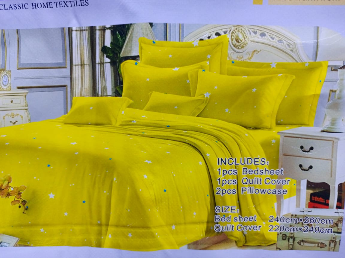 5*6 Duvet cover, 1 pc duvet cover,1 pc  bedsheet and 2 pcs pillow cases