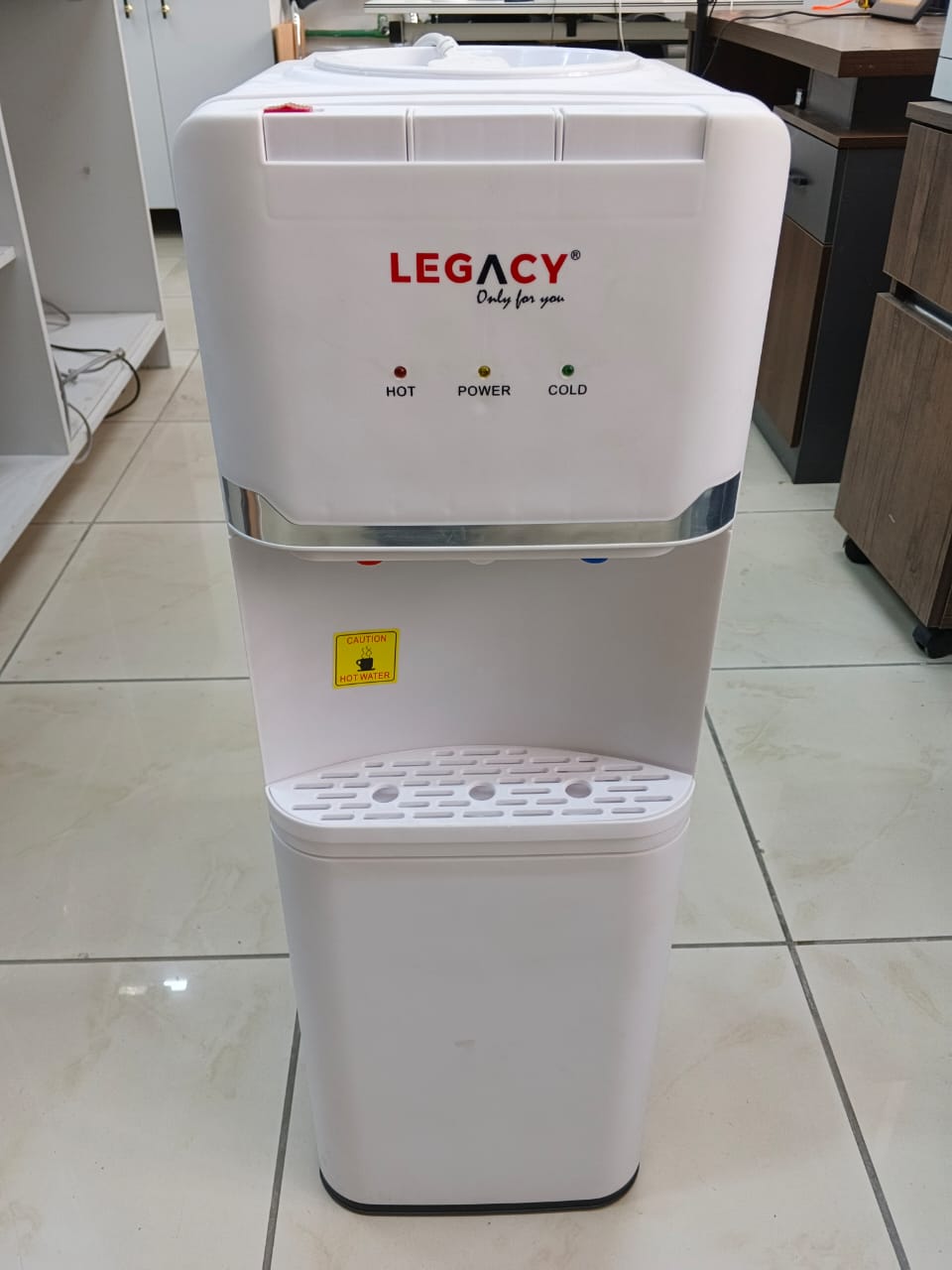 Legacy hot normal and cold 3 taps dispenser.Whether you need a warm cup of tea or a cool glass of water, this dispenser ensures effortless convenience.