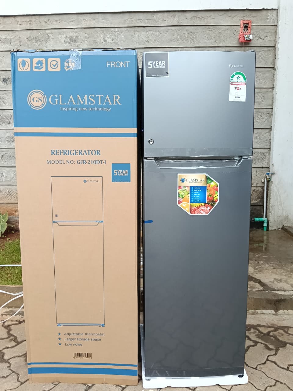 Glamstar GFR-210-DT-I 2 door (168 Litres ) Design: Stylish 2-door layout with separate freezer and fridge compartments.
Cooling System: Efficient cooling with good temperature retention for both fres