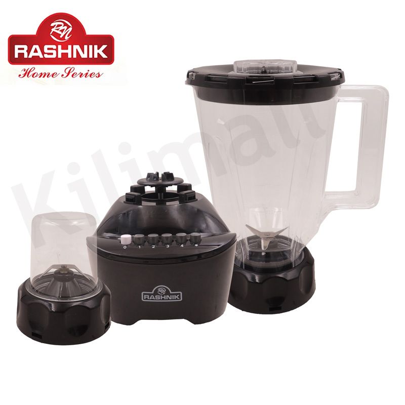 RASHNIK RN-1020  400W 2 IN 1 Powerful  4 Speed Motor with Pulse Function Mixer Blender   Stainless Steel Blades for Quick Grinding