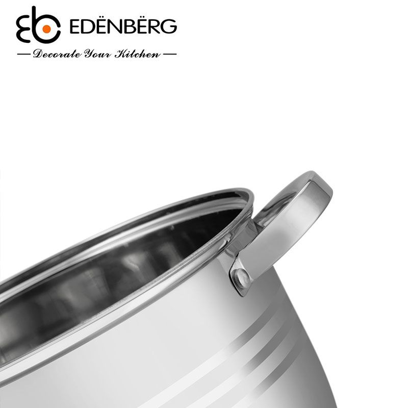 EDENBERG EB-4037 12pcs  High Quality Cookware Set Cooking Pots Sufuria Suitable for Induction Cooker  (16CM / 18CM / 20CM / 22CM / 24 cm / 26CM Pots  with Lids)