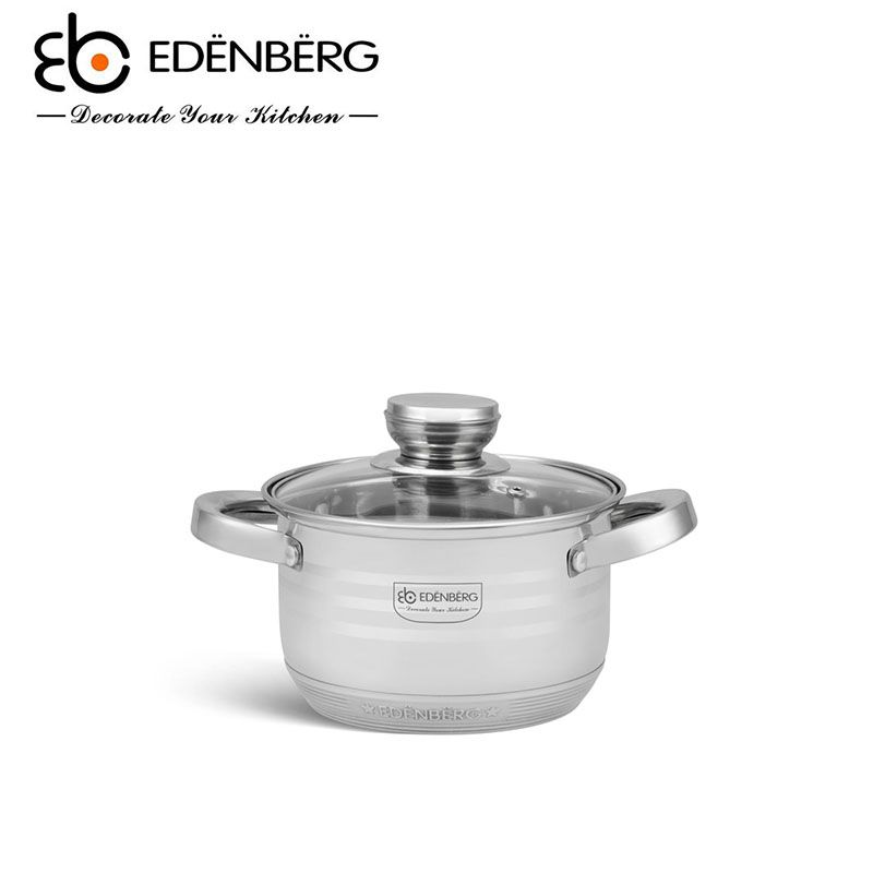 EDENBERG EB-4037 12pcs  High Quality Cookware Set Cooking Pots Sufuria Suitable for Induction Cooker  (16CM / 18CM / 20CM / 22CM / 24 cm / 26CM Pots  with Lids)